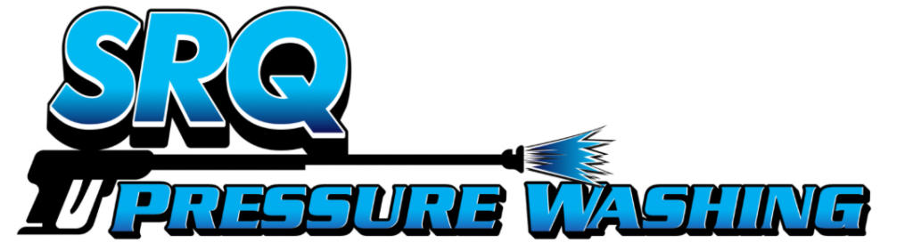 Srq Pressure Washing logo white border